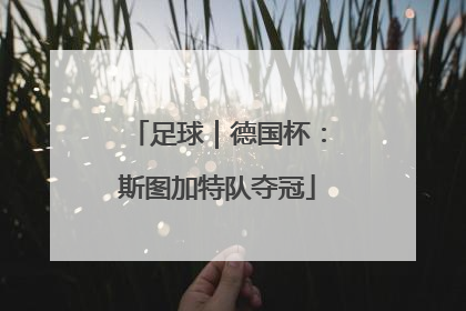 足球｜德国杯：斯图加特队夺冠