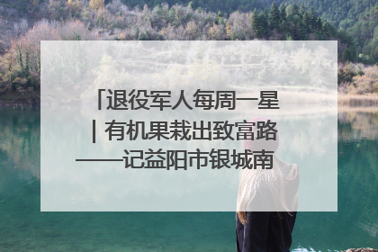 退役军人每周一星｜有机果栽出致富路——记益阳市银城南湖蔬果农民专业合作社总经理晏桂明