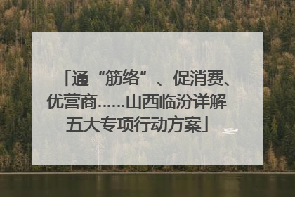 通“筋络”、促消费、优营商……山西临汾详解五大专项行动方案