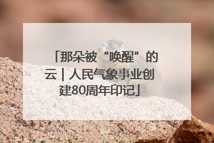 那朵被“唤醒”的云｜人民气象事业创建80周年印记