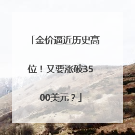 金价逼近历史高位！又要涨破3500美元？