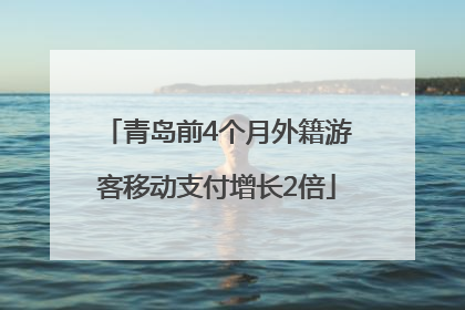 青岛前4个月外籍游客移动支付增长2倍