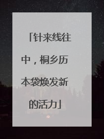 针来线往中，桐乡历本袋焕发新的活力
