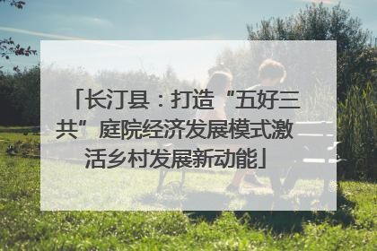 长汀县：打造“五好三共”庭院经济发展模式激活乡村发展新动能