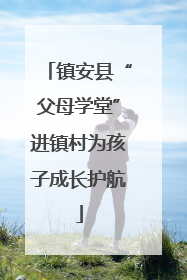 镇安县“父母学堂”进镇村为孩子成长护航