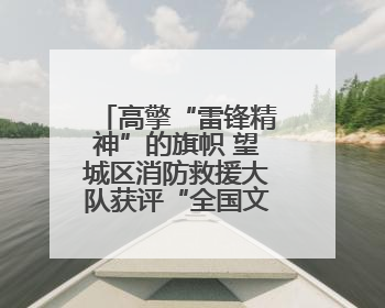 高擎“雷锋精神”的旗帜 望城区消防救援大队获评“全国文明单位”称号