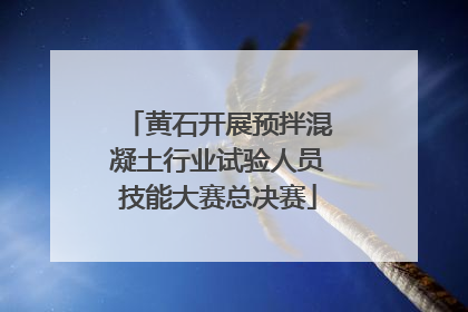 黄石开展预拌混凝土行业试验人员技能大赛总决赛
