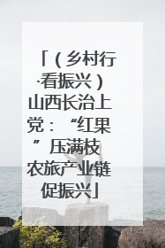 （乡村行·看振兴）山西长治上党：“红果”压满枝 农旅产业链促振兴