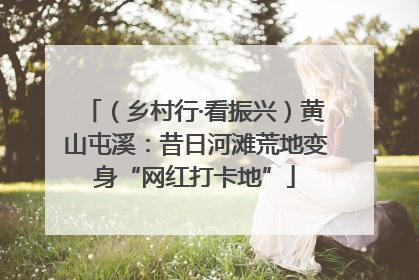 （乡村行·看振兴）黄山屯溪：昔日河滩荒地变身“网红打卡地”