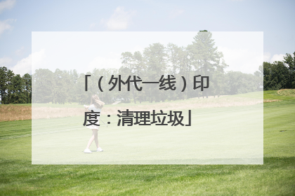 （外代一线）印度：清理垃圾