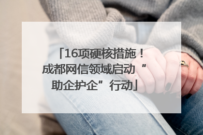 16项硬核措施！成都网信领域启动“助企护企”行动