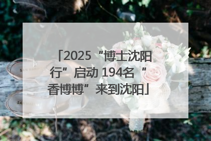 2025“博士沈阳行”启动 194名“香博博”来到沈阳