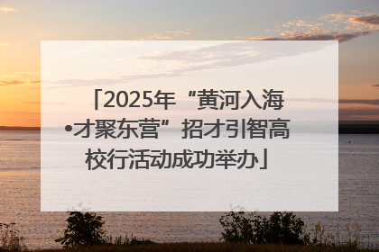 2025年“黄河入海•才聚东营”招才引智高校行活动成功举办