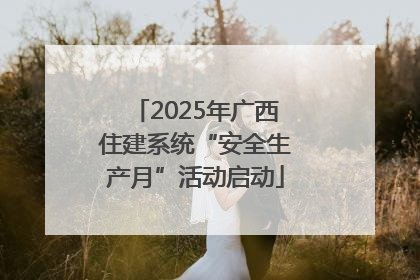 2025年广西住建系统“安全生产月”活动启动