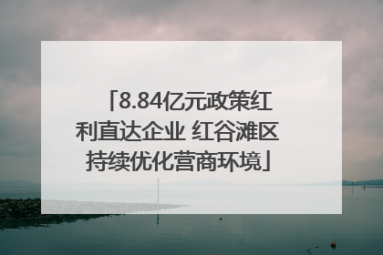 8.84亿元政策红利直达企业 红谷滩区持续优化营商环境